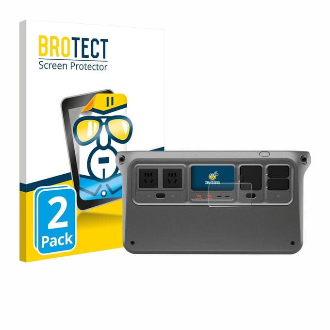 BROTECT - Screenprotector voor DJI Power 1000 - Folie Beschermfolie transparant 2 Stuks