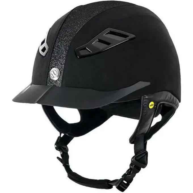 Microvezel helm Back on Track EQ3 Lynx strass