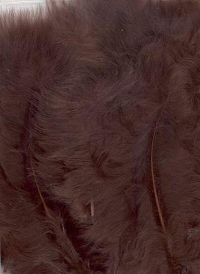 Veren - Marabou veren - 5-15cm - bruin Craft - 15 stuks