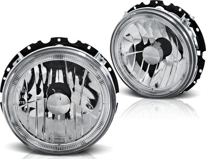Buitenste koplampen VW GOLF 1 05 74-07 83 ANGEL EYES CHROOM