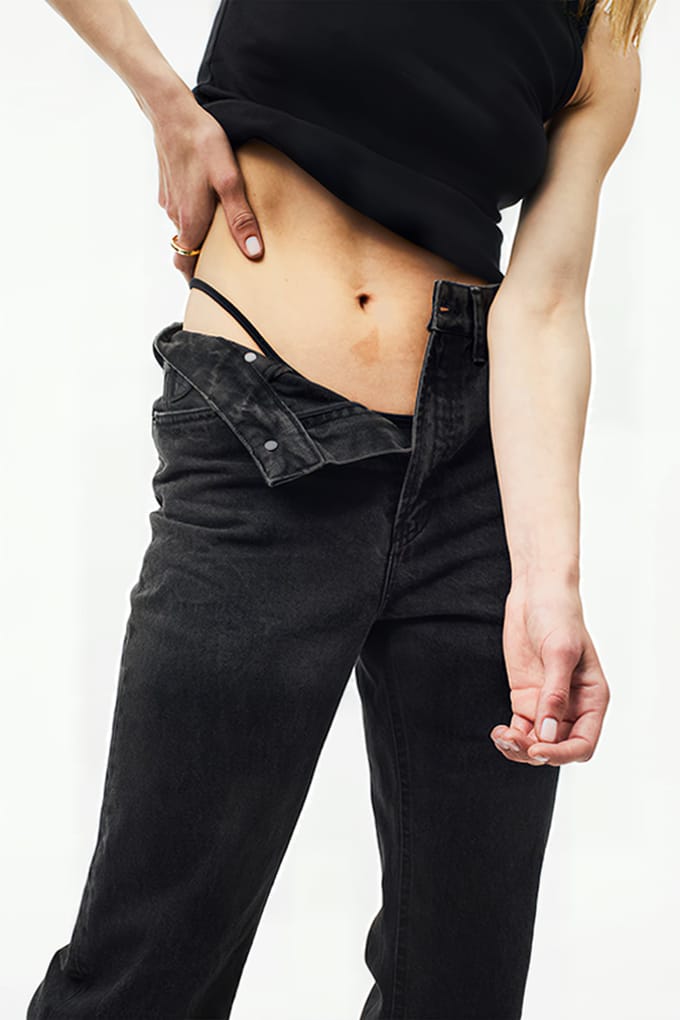 Lois Ninette-v Black Tie Dye Black Taglia: W24L32 | Pantaloni larghi Outlet | Donna | Nero