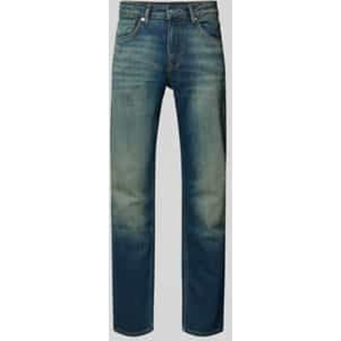 straight fit jeans van katoenmix model 'Cash'