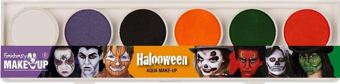 Witbaard Schmink Palet Waterbasis Halloween 6 Kleuren