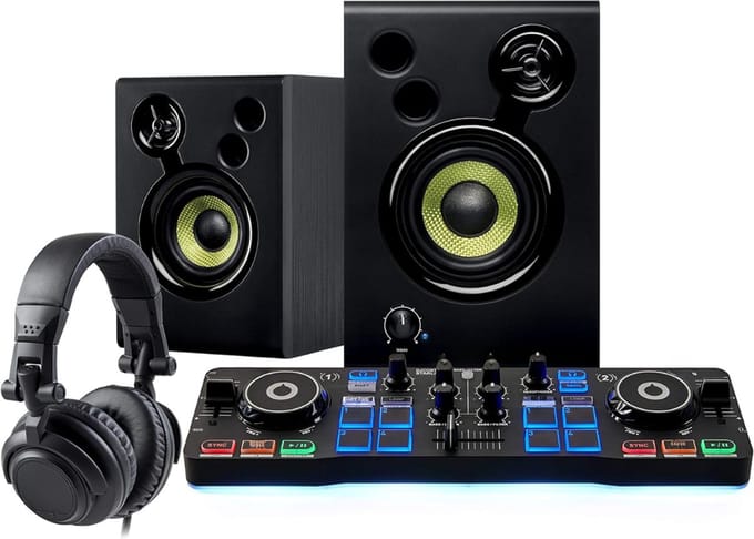 Quvo® DJ Controller - DJ - Controller - Zwart - ‎14cm x 16cm x 20cm