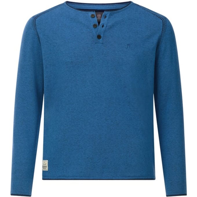 Jan Vanderstorm herren Trui - 80/82 - blauw - Plus Size