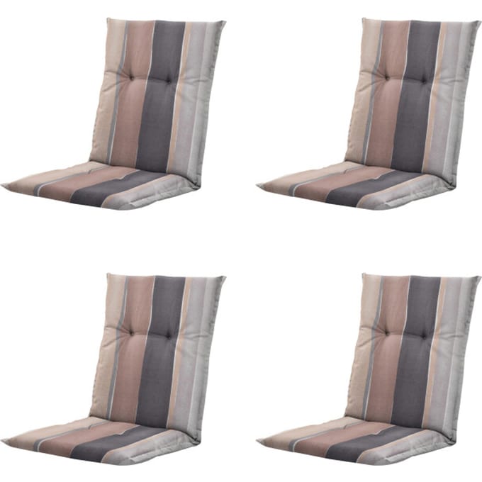 Madison kussen lage rug nox - 105x50x6cm set van 4