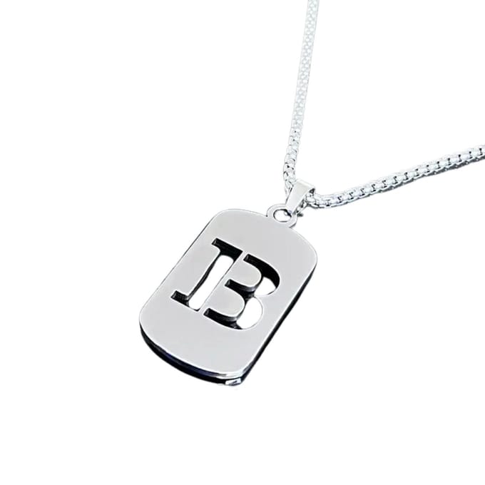 Nivard Ketting - Heren - Staal - Nep zilver - Met Hanger - B