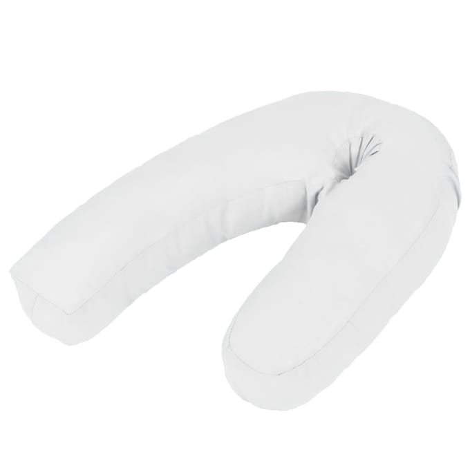 vidaXL - Zwangerschapskussen - J-vormig - 54x(36-43) - cm - wit