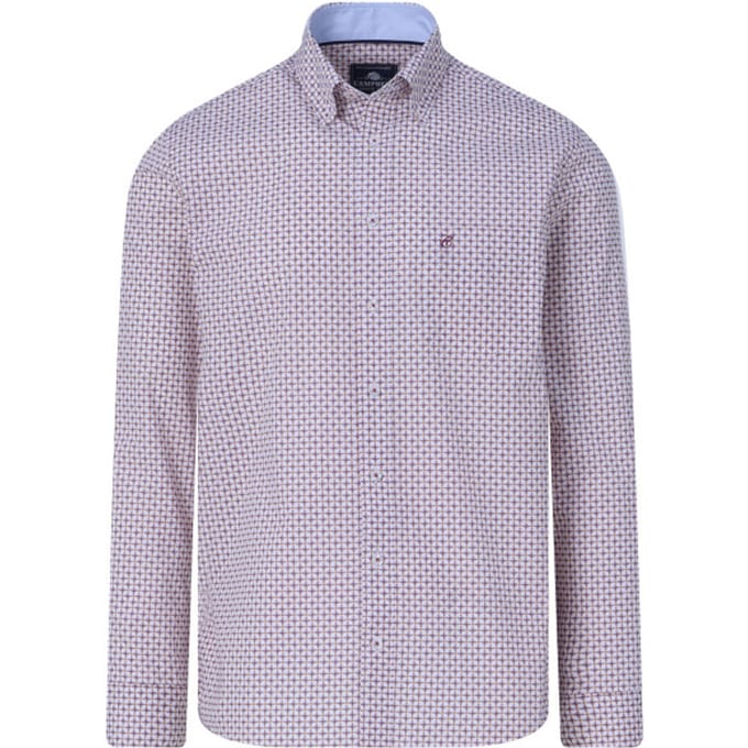 Campbell Casual overhemd met lange mouwen