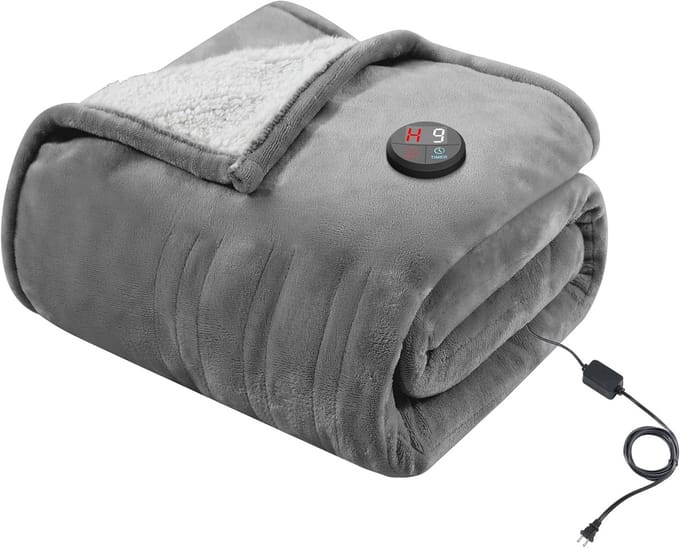 Omgoods - Elektrische Dekens 130x180cm met 10 Instellingen en Timer