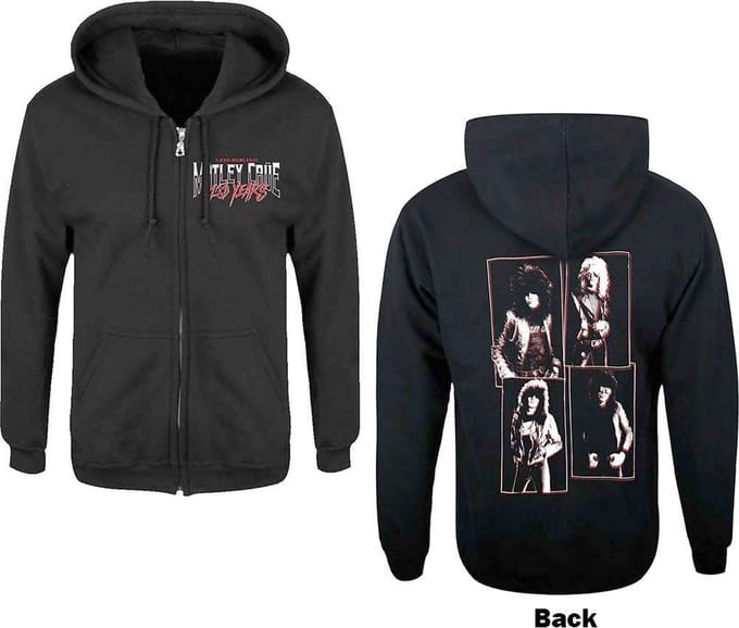 Motley Crue Vest met capuchon -L- 40 Years Zwart