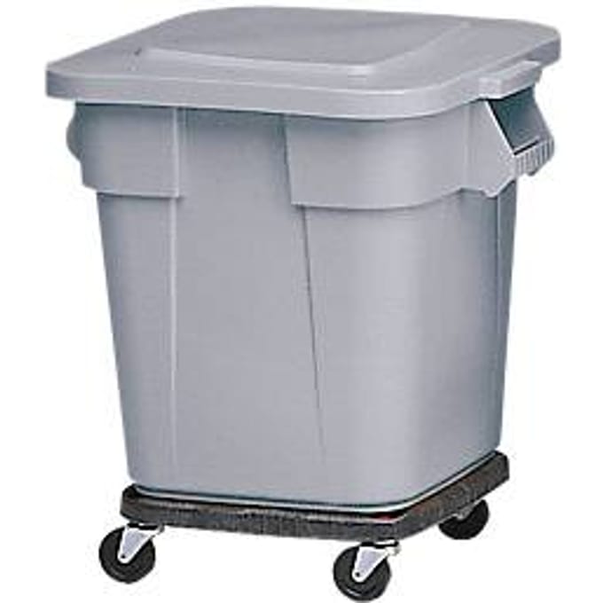 Rubbermaid Brute Dolly Vierkant - Geschikt Voor Brute Container - Zwart