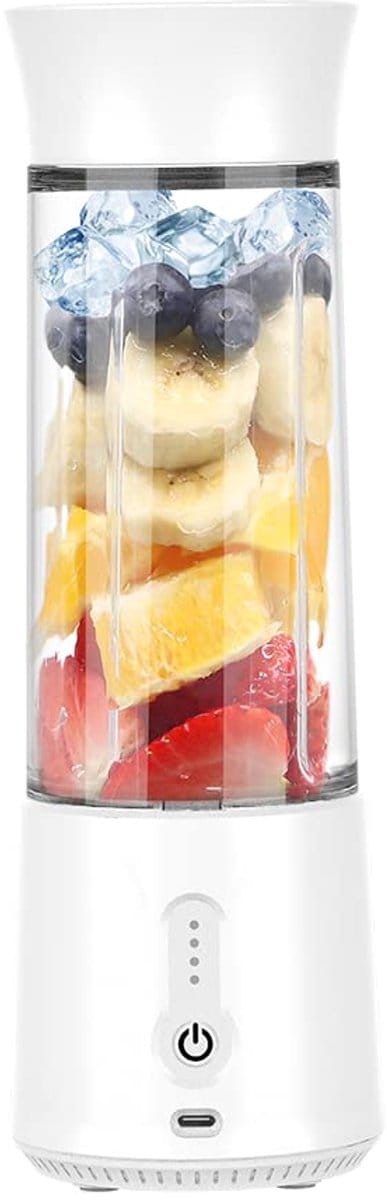 Blender - Mini Blender - Smoothie Maker - USB Oplaadbare mini Blender - Draagbare blender voor milkshakes, smoothies en sappen - Grijs
