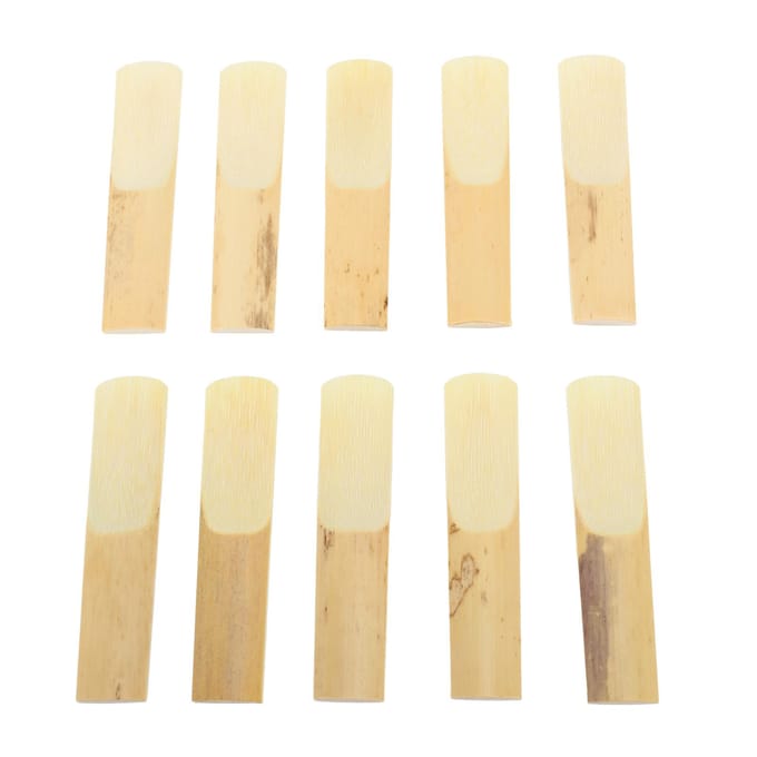 10 Stuks Tenorsaxofoon Riet Set Bb Toon Sax Vervangingsonderdelen Accessoires Niet Vervormbaar met Plastic beige