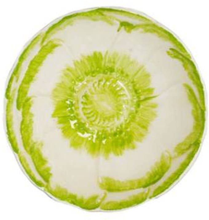 Wandornament Ø30x10,5 cm CEPEDA wit-groen