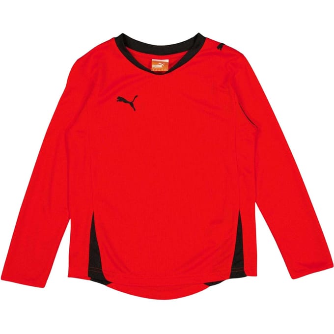Puma Kinderen Pwr C 5.10 Logo Langsleeve T-Shirt (Rood)