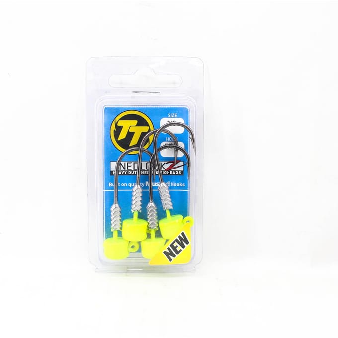 Têtes plombées Tackle Tactics TT Nedlockz HD, 3/8 oz, 5/0H, paquet de 4 (7786) blue