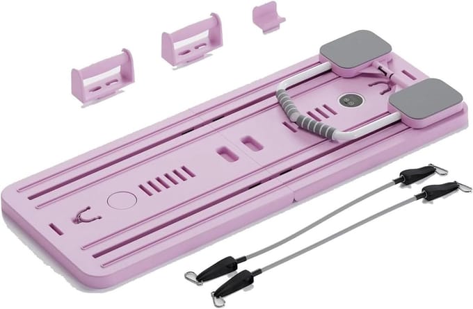 Pilates Board Set - Full Body Trainer - Thuis Trainen - Verstelbare Weerstand - 5in1 - Roze