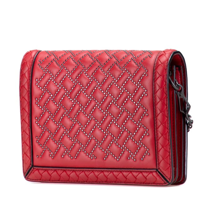 Gequilted Studded Schoudertas