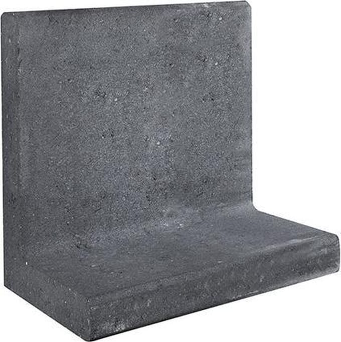 L-element zwart 50x50 voet 30 cm