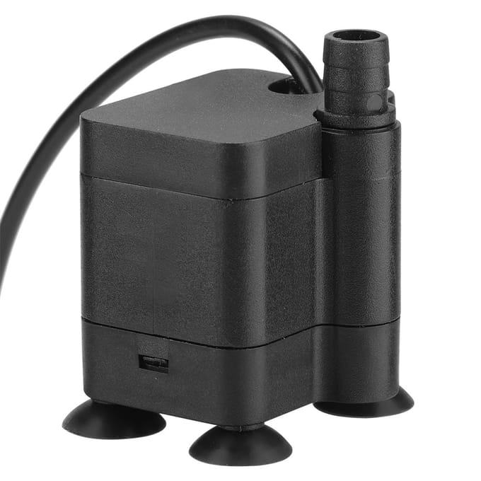 1 Stuk USB Micro Dompel Mini Waterpomp Stille Pomp voor Aquarium Vissenkom black