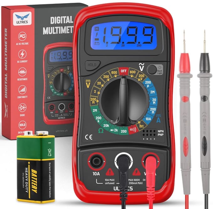 Digitale Multimeter Spanningsmeter Amperemeter Ohmmeter voor Nauwkeurige Elektrische Metingen