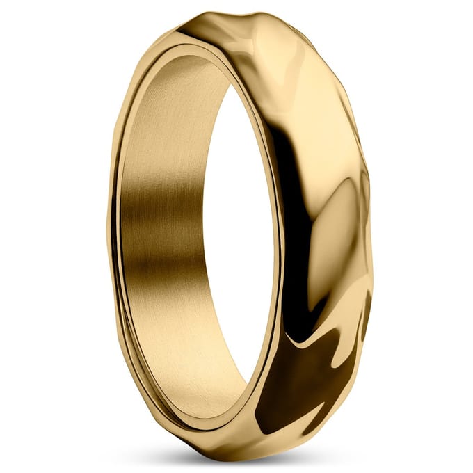 Pearce | Crux Goudkleurige Stalen Ring