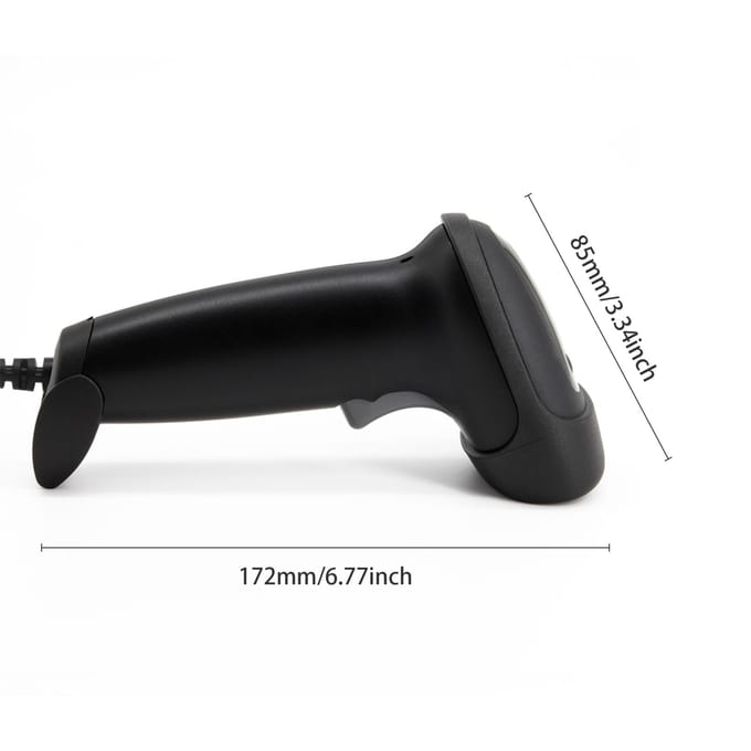 Draagbare USB 2D 1D Barcodescanner COMS-sensor Hoge snelheid scannen QR-codelezer Plug and Play