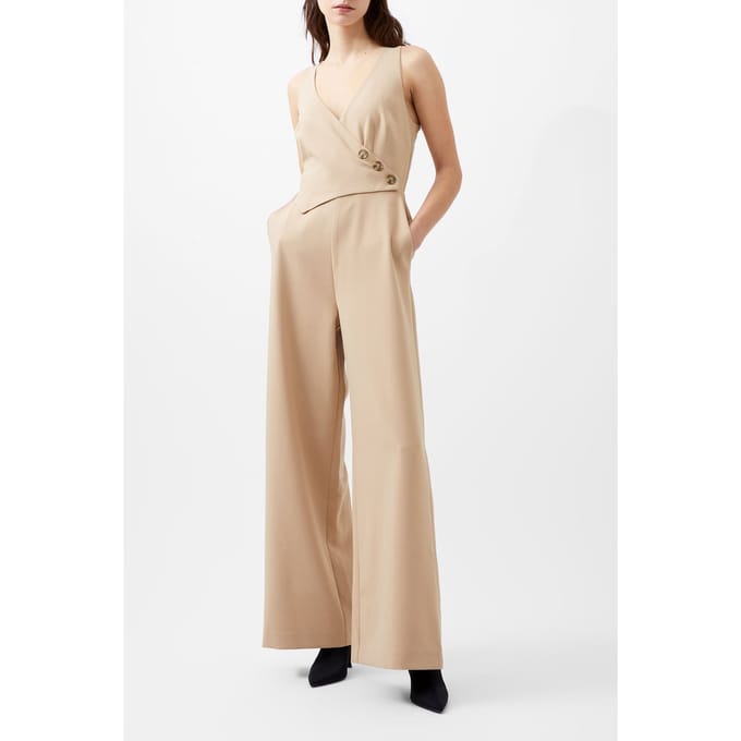 French Connection Azra Twill Jumpsuit Incense Taglia: 6 | Tute Outlet | Donna | Marrone