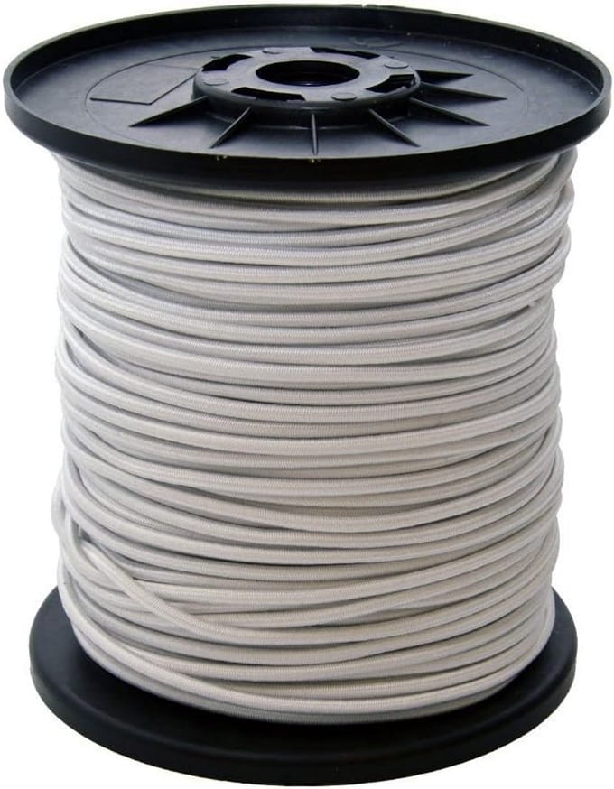 Elastisch Touw - Spanband Touw - Vastzetten Goederen - Hoge Rekbaarheid - 8 mm x 30 meter - Wit