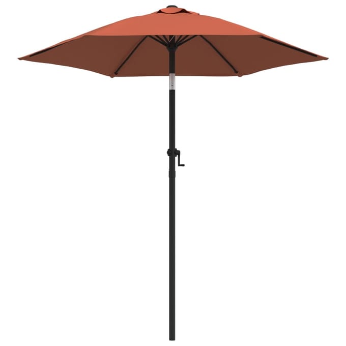 vidaXL - Parasol - 200x224 - cm - aluminium - terracotta