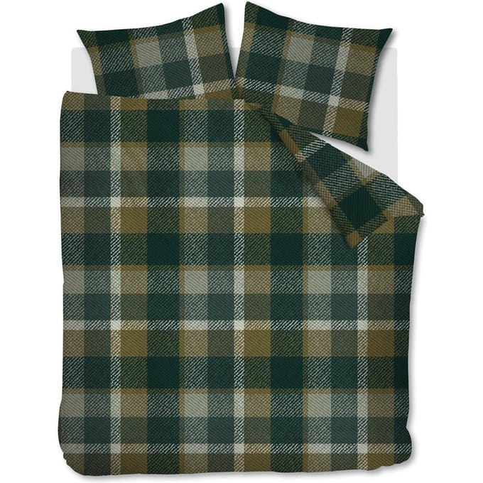 Beddinghouse Marnix dekbedovertrek - Lits-Jumeaux - 240x200/220 - Groen