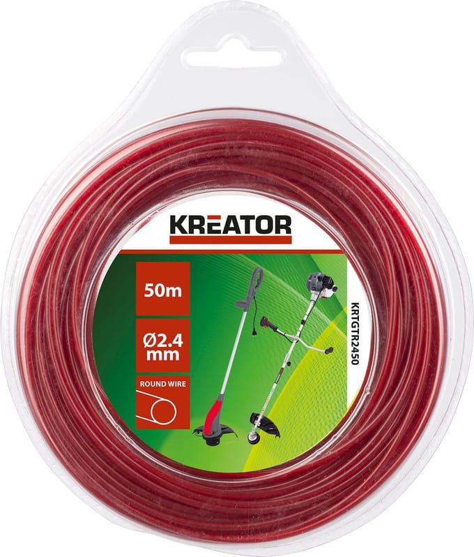 Kreator - Garden - KRTGTR2450 - Trimmerdraad - rond 2,4mm 50m