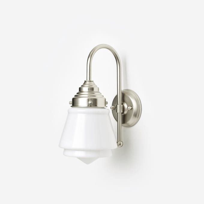 Wandlamp Komeet Meander Matnikkel - Art Deco Trade