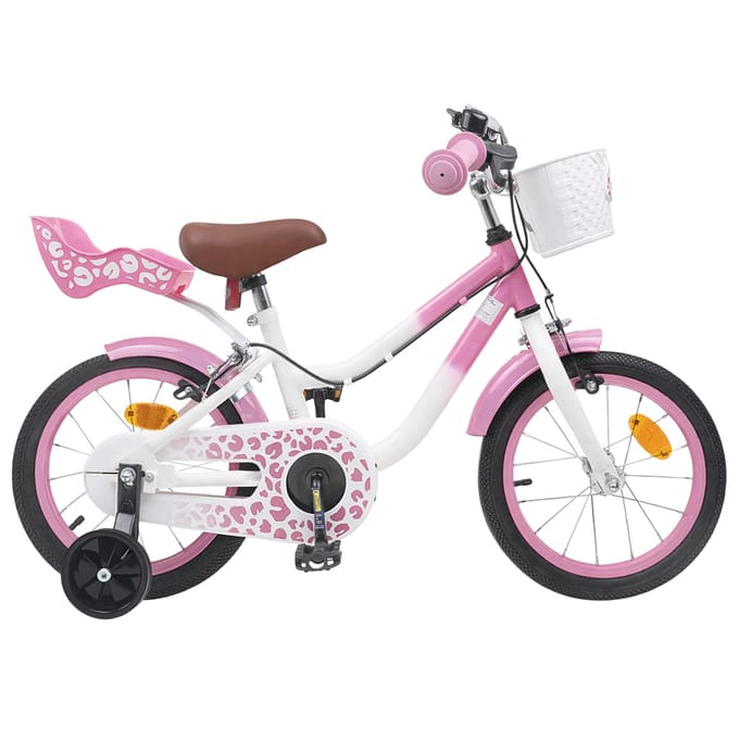 vidaXL - Kinderfiets - 16 - Inch - voor - 4-6 - jaar - oud - Licht - Roze