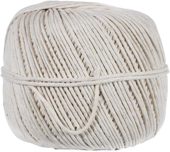 Katoenen Touw - Draad Blend - Klus Projecten - Sterk En Flexibel - 2MM x 152 Meter - Natuurlijk