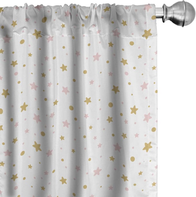 ABAKUHAUS Kinder Gordijnen – 2x75x225 cm – Microvezel – Licht Koffie