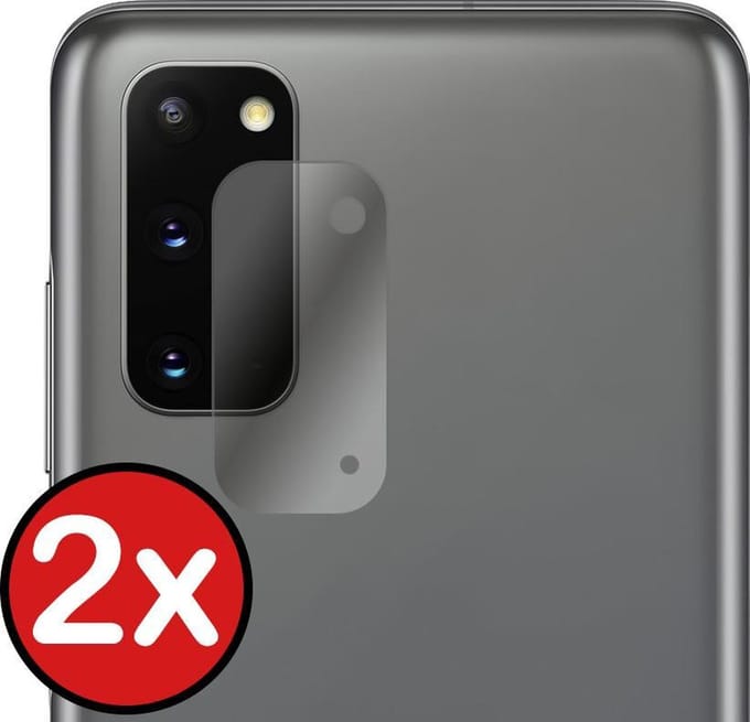 Camera Lens Protector - 2 Stuks - Geschikt voor Samsung Galaxy S20 - Camera Screenprotector - Beschermglas - Gehard Glas - Tempered Glass - Screen Protector