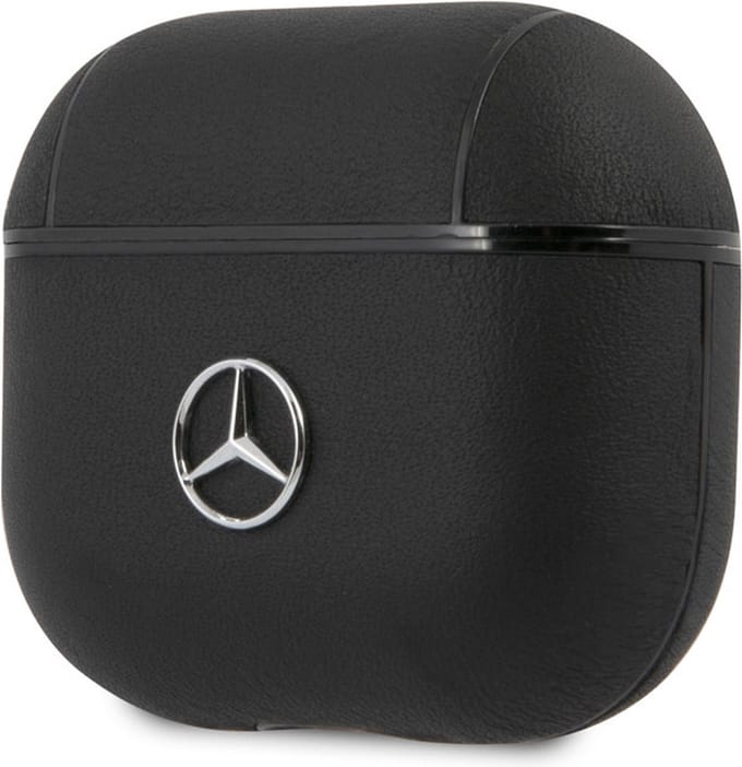 Mercedes-Benz Leather Case voor Apple Airpods 3 - Zwart