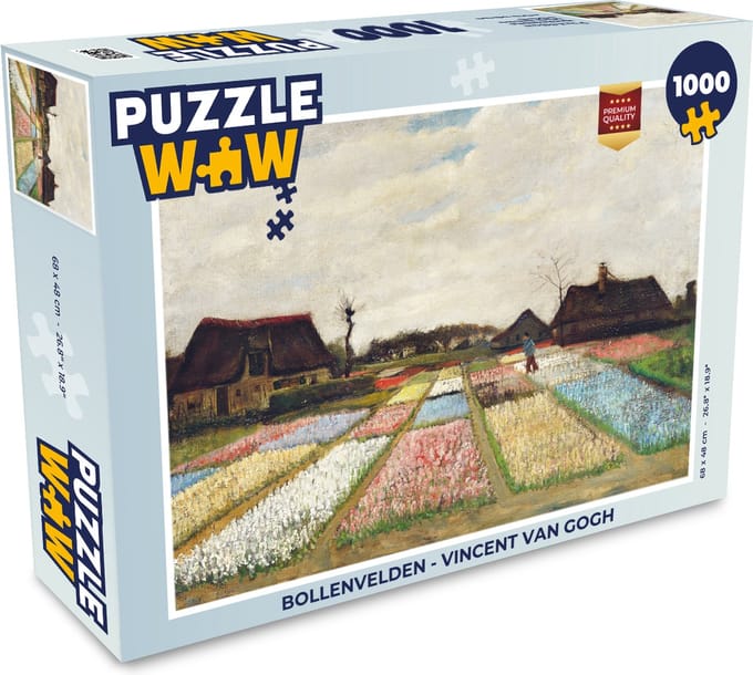 Puzzel Bollenvelden - Vincent van Gogh - Legpuzzel - Puzzel 1000 stukjes volwassenen
