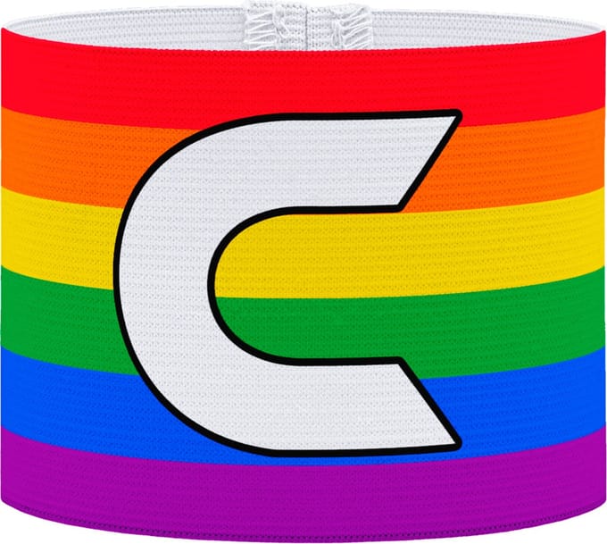 Aanvoerdersband - Regenboog - Junior