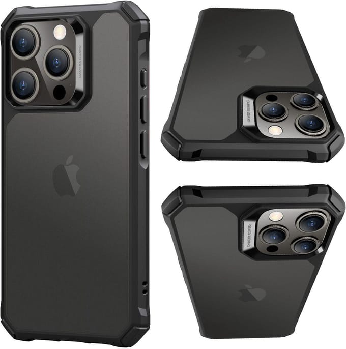 ESR Air Armor Back Cover Hoesje Zwart Geschikt voor Apple iPhone 15 Pro Max