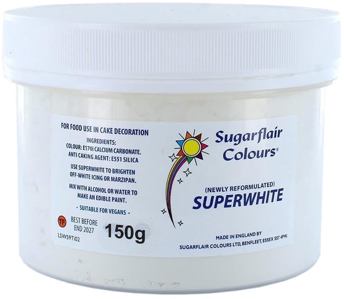 Sugarflair - Superwhite Icing - Whitener - 150g