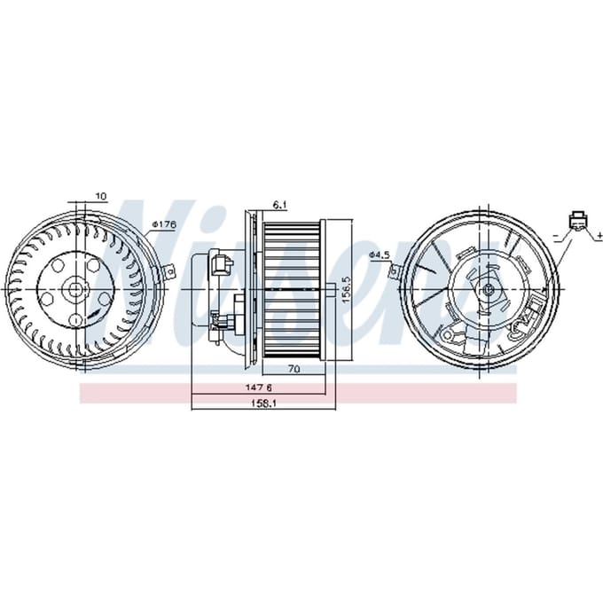Binnenventilator NISSENS 87187