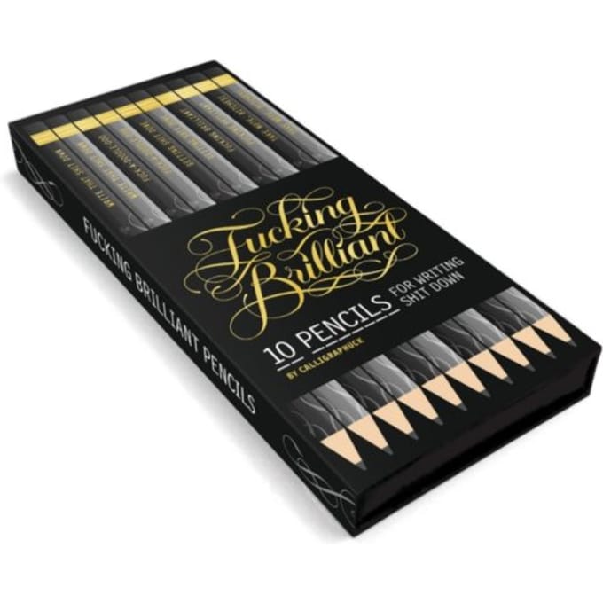Fucking Brilliant Pencils - Calligraphuck