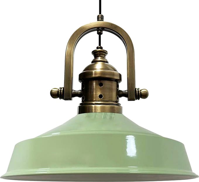 Bamyum Asletl Industriële Mintgroen Hanglamp Van Metaal