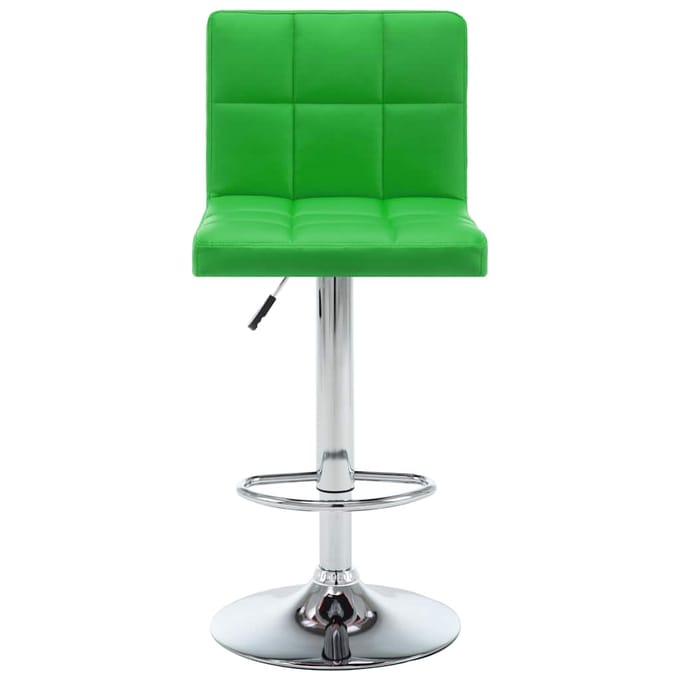 vidaXL - Barkrukken - 2 - st - kunstleer - groen