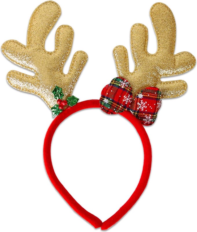 LUQ - Gewei - Diadeem - Kerst - Kerstdiadeem - Tiara - Kersthaarband - Kerstversiering - Kinderen - Volwassenen