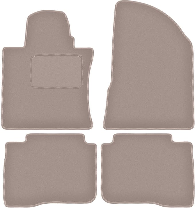 Beige veloursmatten voor: SsangYong Korrando IV SUV (2019-)