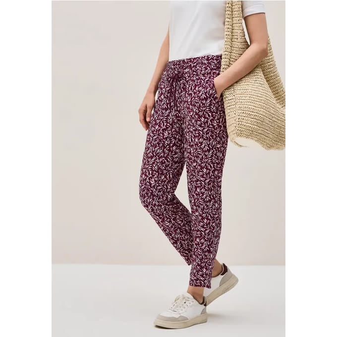 Gedessineerde Loose Fit broek